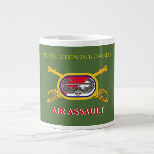 TAZA DE CAFÉ GRANDE 1 SQUADRON 75TH CAVALRY 101ST AIRBORNE MUG