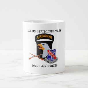 Taza De Café Grande 1ST BN 327th INFANTRY 101ST AIRBORNE JUMBO MUG