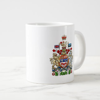 Taza De Café Grande [200] Escudo de armas del Canadá [3D]