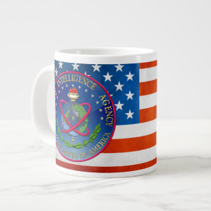 Taza De Café Grande [200] Sello de la Agencia de Inteligencia de Defen