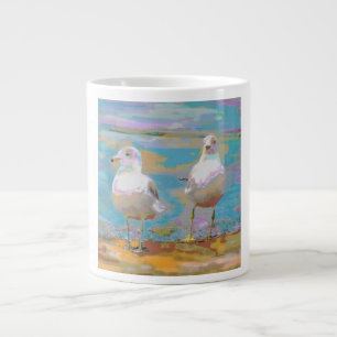 Taza De Café Grande 2 Gaviotas Mug
