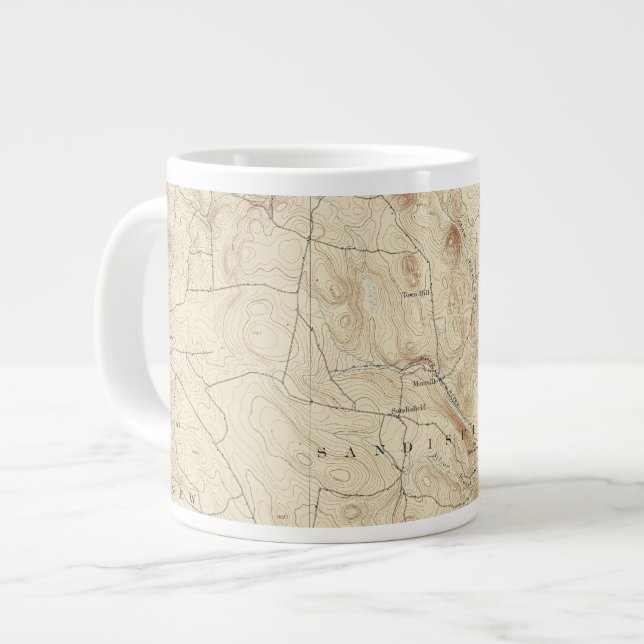 Taza De Café Grande 2 Hoja Sandisfield (Izquierda)