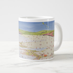 Taza De Café Grande Acantilados y bahía