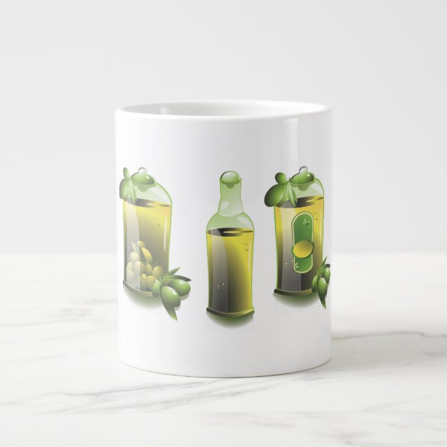Taza De Café Grande Aceite De Oliva EVOO Para Chefs (Frente)