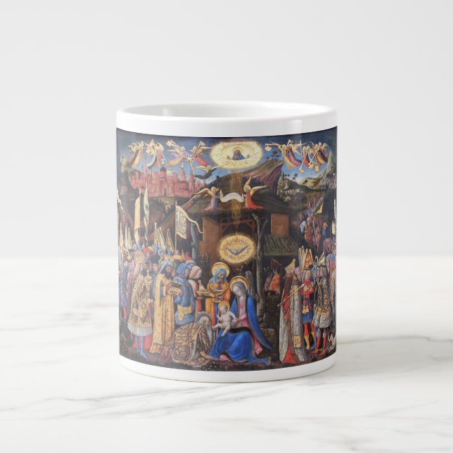 Taza De Café Grande Adoración de unos de los reyes magos (Frente)