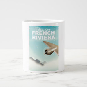 Taza De Café Grande Afiche de viaje de Rivera Francesa