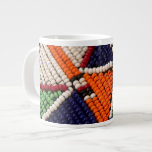 Taza De Café Grande África, Kenia. Cuentas tribales masai