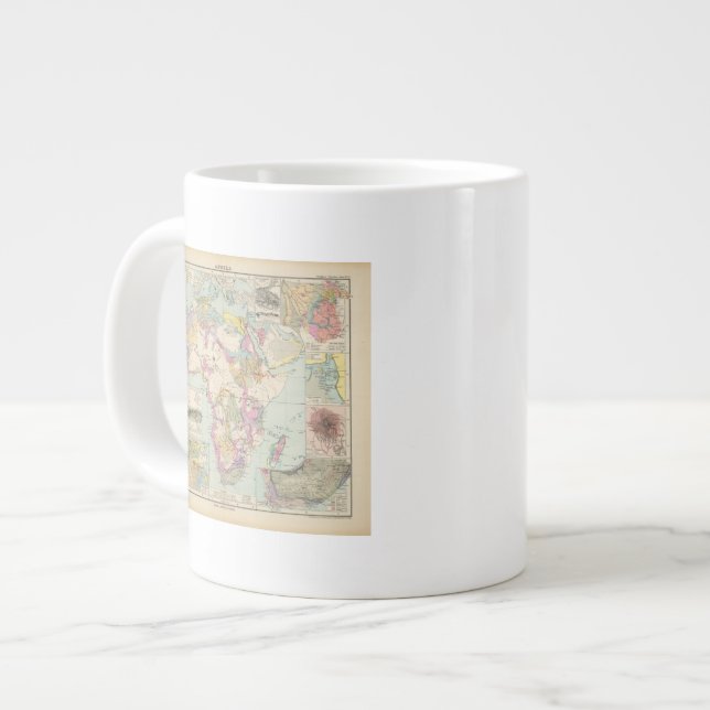 Taza De Café Grande Afrika - Mapa Atlas de África (Izquierda)
