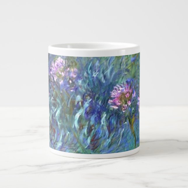 Taza De Café Grande Agapanthus Impresionismo Art Mug (Frente)