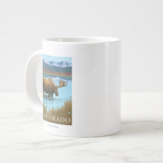 Taza De Café Grande Alces DrinkingColorado