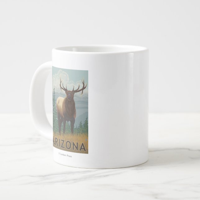 Taza De Café Grande Alces SceneArizona (Izquierda)