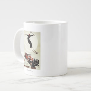Taza De Café Grande Alemania - salto del esquiador
