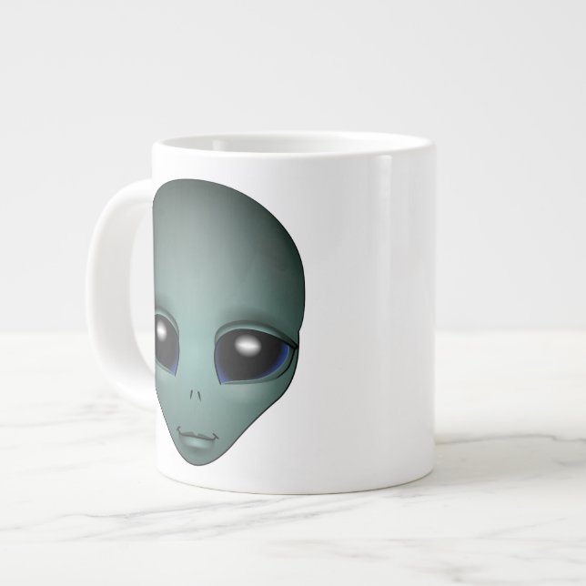 Taza De Café Grande Alien Mug Gray Extraterrestres Cup Alien Mugs (Izquierda)