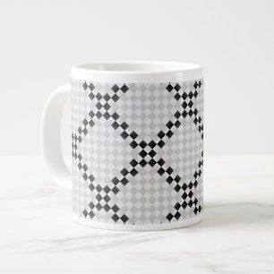 Taza De Café Grande Almohadilla de ajedrez