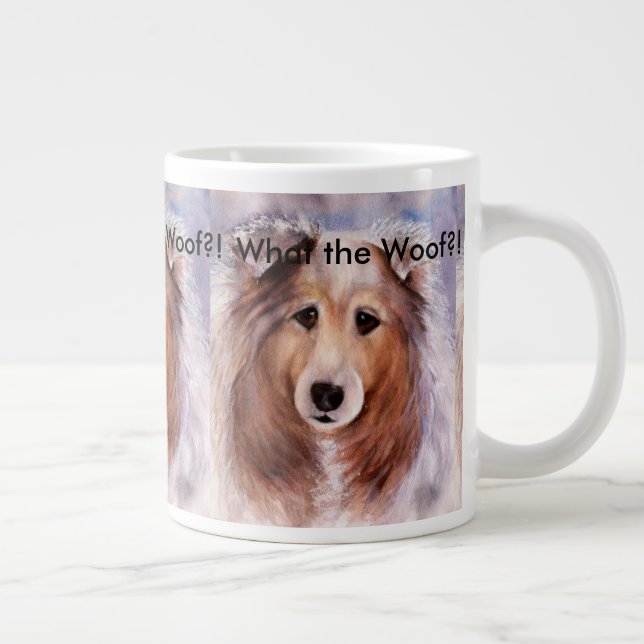 TAZA DE CAFÉ GRANDE AMABLE GOLDEN COLLIE DOG (Derecha)