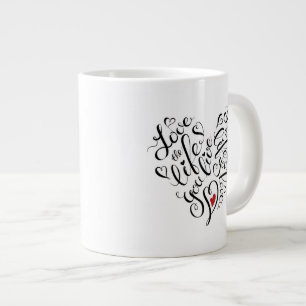 Taza De Café Grande Ame la vida que usted vive
