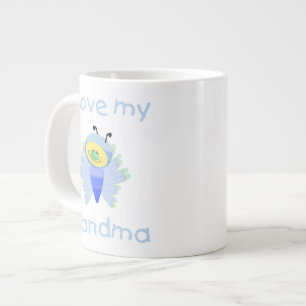 Taza De Café Grande Amo a mi abuela (el muchacho flutterby)