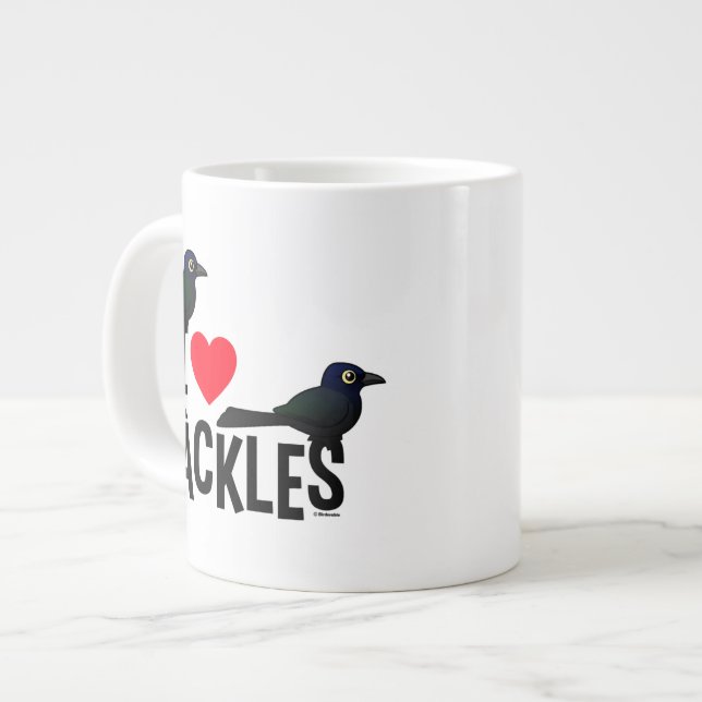 Taza De Café Grande Amo Grackles (Izquierda)