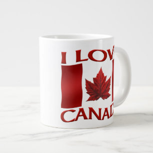 Taza De Café Grande Amo la Copa Coffee de Canadá / Copa de souvenirs M