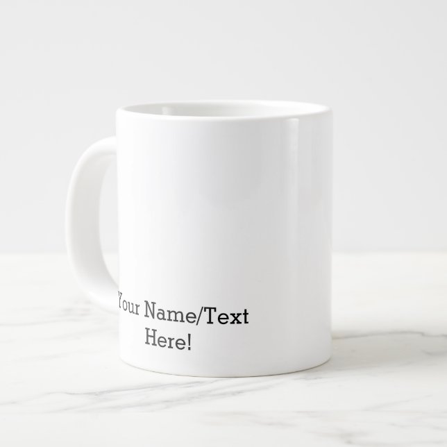 Taza De Café Grande Añada las plantillas de la imagen (Izquierda)