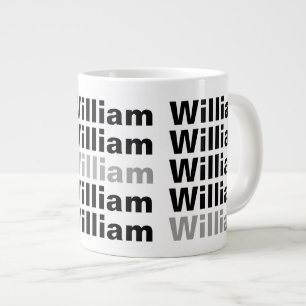 Taza De Café Grande Añada su personalizable conocido 2