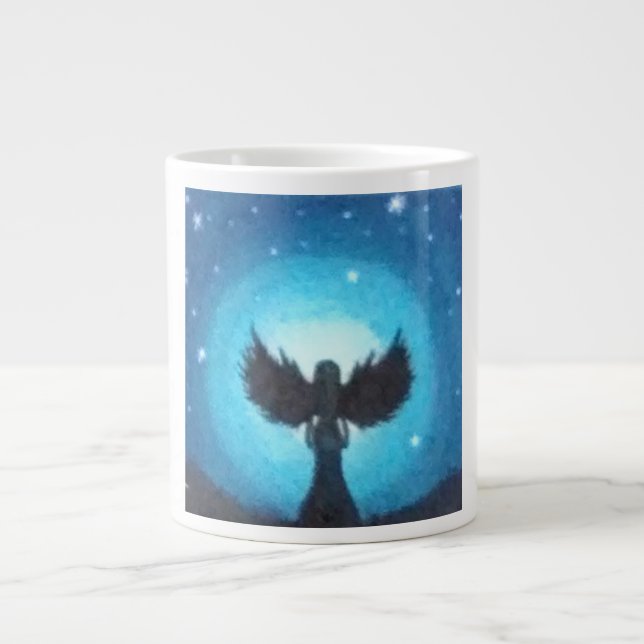 Taza De Café Grande Ángel de guarda (Frente)