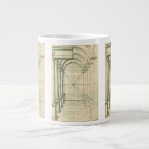Taza De Café Grande Arquitectura antigua, arcos columnas perspectiva