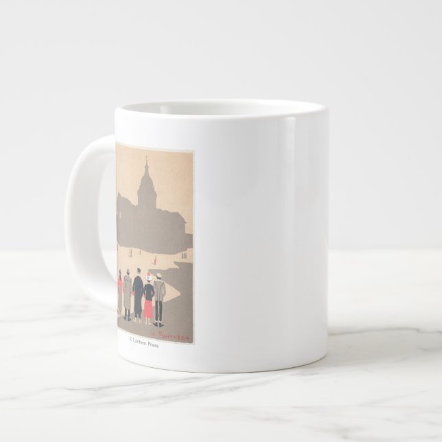 Taza De Café Grande Art déco SceneParis, Francia de Le Pantheon (Izquierda)