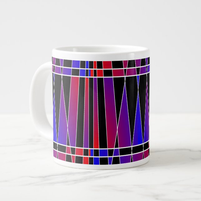 Taza De Café Grande Arte Deco "fracturado" por Kenneth Yoncich (Izquierda)