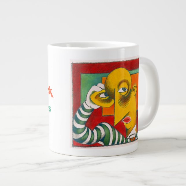 Taza De Café Grande Artista en el trabajo (Derecha)