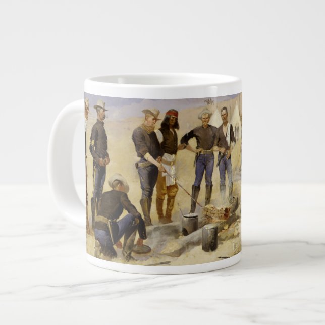 Taza De Café Grande Asación de la carne de vaca del navidad en un (Izquierda)