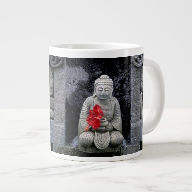 Taza De Café Grande Asia, Indonesia, Bali. Un santuario de Buda (Derecha)