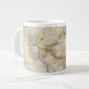 Taza De Café Grande Asien - mapa de Asia