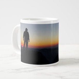Taza De Café Grande Atardecer en el sendero del Monte Whitney - John M