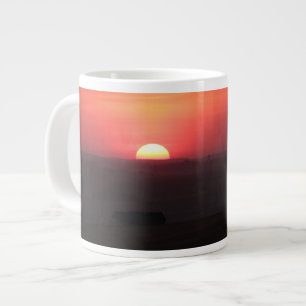 Taza De Café Grande Atardecer sobre el Palouse