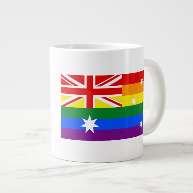 Taza De Café Grande Australia LGBT (Derecha)