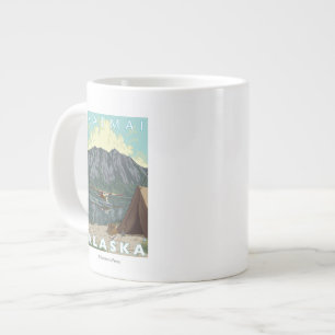 Taza De Café Grande Avión y pesca - Katmai, Alaska de Bush