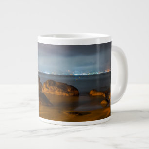 Taza De Café Grande Azules de la ciudad de Chiba