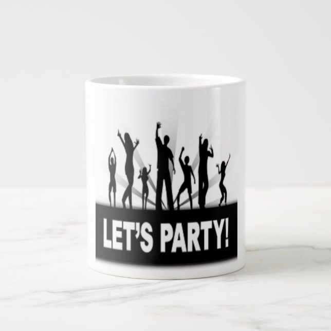 TAZA DE CAFÉ GRANDE BAILARES DE "DEMOS FIESTA" (Frente)