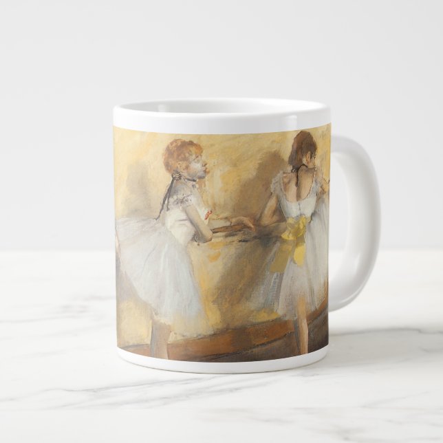 Taza De Café Grande Bailarinas en el bar de Edgar Degas, ballet de épo (Derecha)