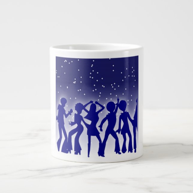 Taza De Café Grande Bailarines de disco (Frente)
