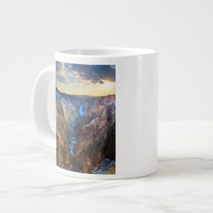 Taza De Café Grande Baje las caídas del punto del artista
