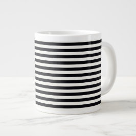 Taza De Café Grande Bandas Boutique Black & White -