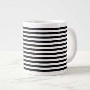 Taza De Café Grande Bandas Boutique Black & White -