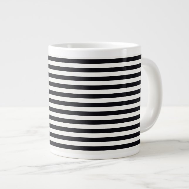 Taza De Café Grande Bandas Boutique Black & White - (Derecha)