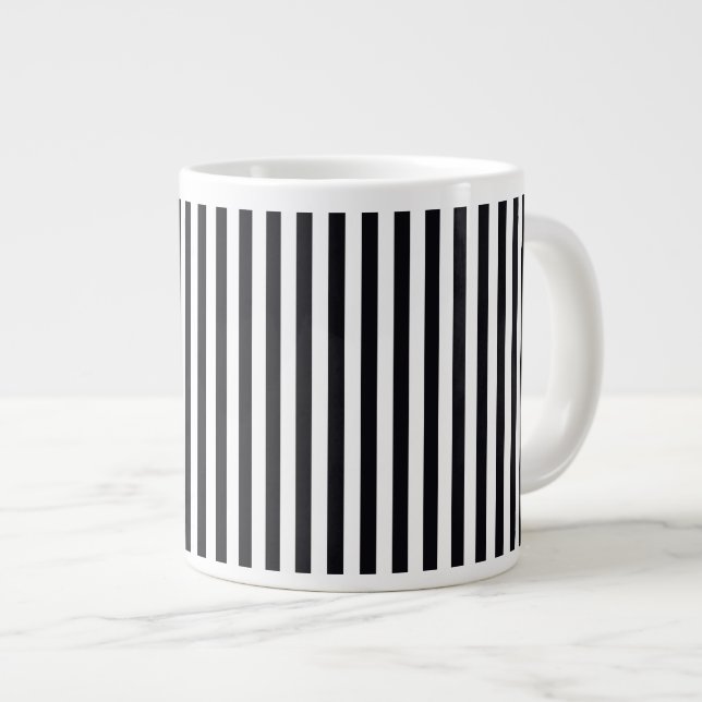 Taza De Café Grande Bandas Boutique Black & White - (Derecha)