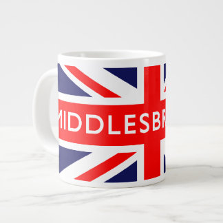 Taza De Café Grande Bandera británica de Midlesbrough