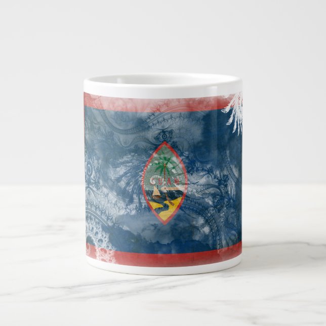Taza De Café Grande Bandera de Guam (Frente)