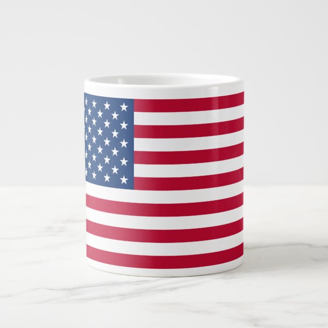 Taza De Café Grande Bandera estadounidense (Frente)