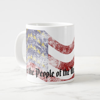 Taza De Café Grande Bandera patriótica nosotros la gente